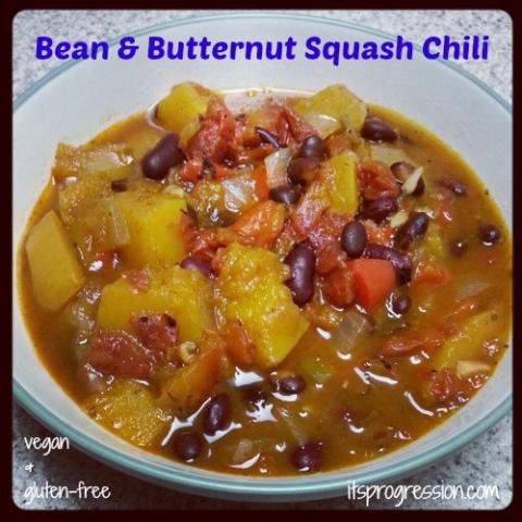 Bean and Butternut Squash Slow-Cooker Chili