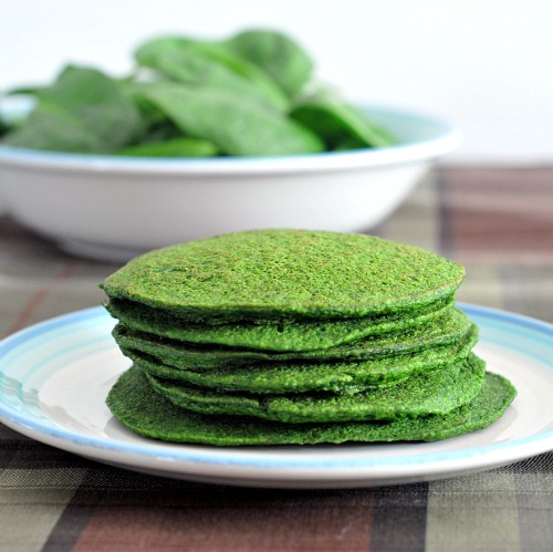 green pancakes for st. patrick's day